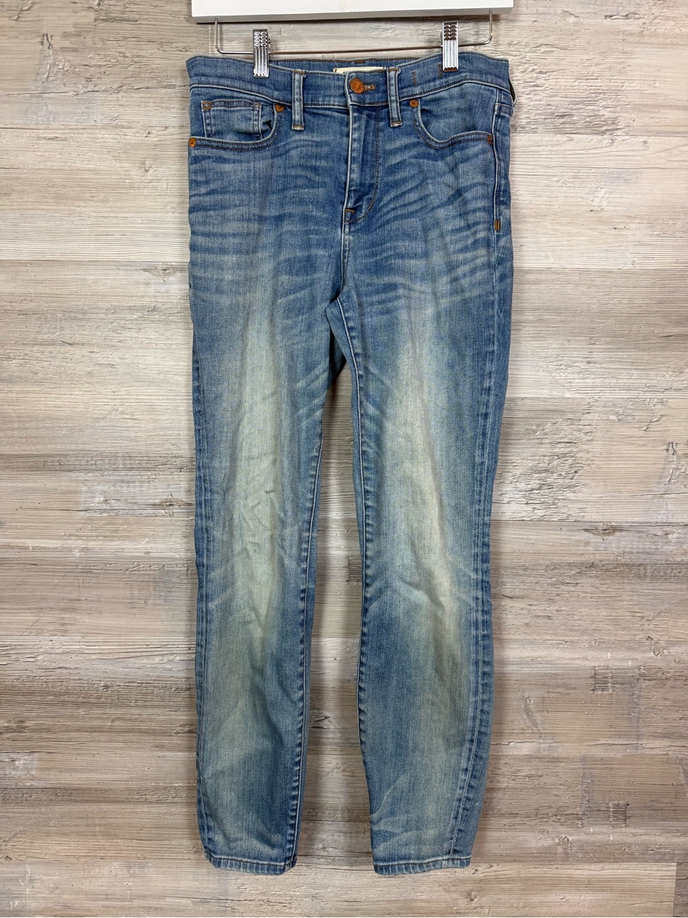 Madewell High Riser Skinny Jeans Size 28 Blue Wash B8942 Stretch Denim